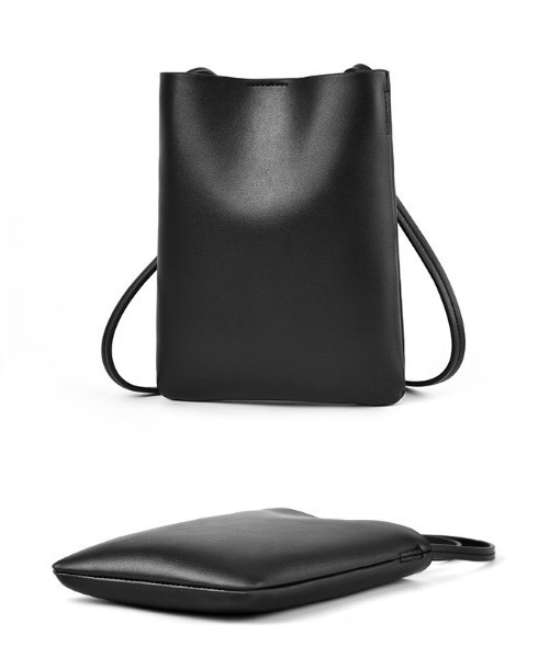Coo+i(クーイ)の「サコッシュ ショルダーバッグ(ショルダーバッグ・レディース・ブラウン/ブラック/モカ/ブルー/グリーン/ベージュ・FREE)」の16枚目の写真