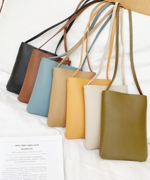 Coo+i(クーイ)の「サコッシュ ショルダーバッグ(ショルダーバッグ・レディース・ブラウン/ブラック/モカ/ブルー/グリーン/ベージュ・FREE)」の11枚目の写真