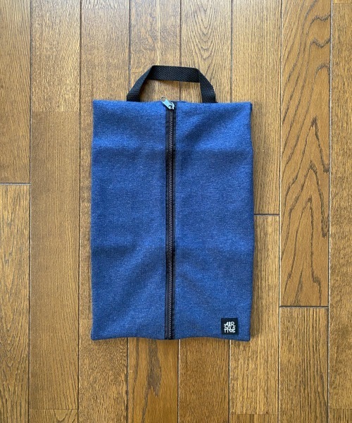 entre square(アントレスクエアー)の「bcl/エアープロップ シューズバッグ(トラベルグッズ・レディース・オリーブ/ネイビー・ONE SIZE)」の8枚目の写真