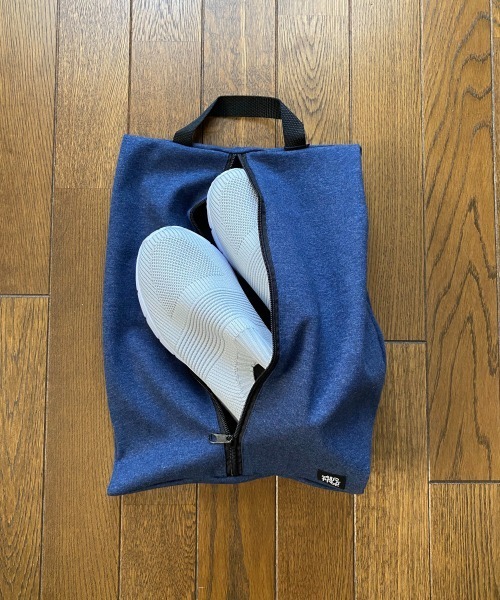 entre square(アントレスクエアー)の「bcl/エアープロップ シューズバッグ(トラベルグッズ・レディース・オリーブ/ネイビー・ONE SIZE)」の11枚目の写真