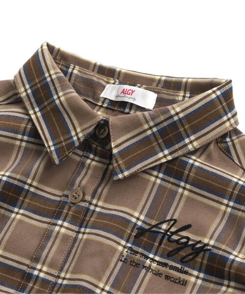 algy（アルジー）の「りぼんタイシャツワンピ（シャツワンピース・キッズ・ブラック/ブラウン/オフホワイト・XXX-SMALL/MEDIUM/SMALL/X-SMALL/XX-SMALL）」の19枚目の写真