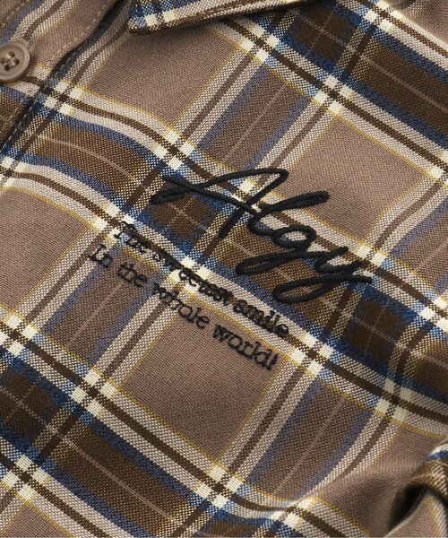 algy（アルジー）の「りぼんタイシャツワンピ（シャツワンピース・キッズ・ブラック/ブラウン/オフホワイト・XXX-SMALL/MEDIUM/SMALL/X-SMALL/XX-SMALL）」の20枚目の写真