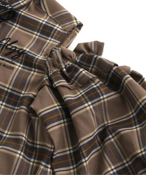 algy（アルジー）の「りぼんタイシャツワンピ（シャツワンピース・キッズ・ブラック/ブラウン/オフホワイト・XXX-SMALL/MEDIUM/SMALL/X-SMALL/XX-SMALL）」の21枚目の写真