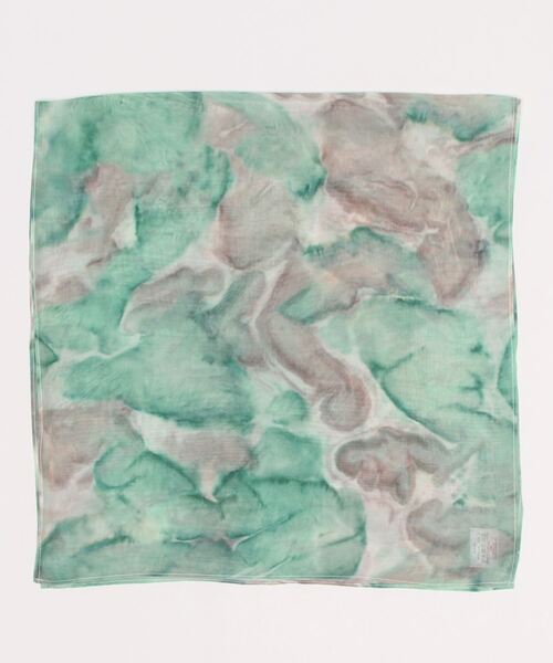 Kastane(カスタネ)の「シアームラ染めスカーフ(バンダナ/スカーフ・レディース・ピンク/イエロー/グリーン・FREE)」の7枚目の写真