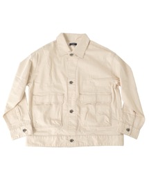 GLAZOS | オーバーサイズ・ビッグポケットジャケット【セットアップ対応】(デニムジャケット)