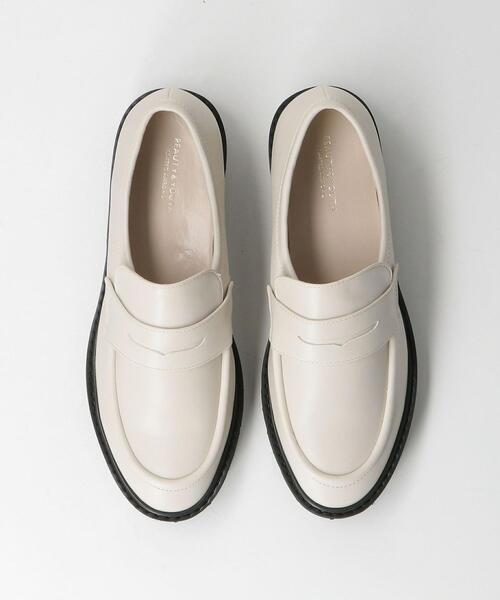 BEAUTY&YOUTH UNITED ARROWS（ビューティーアンドユースユナイテッドアローズ）の「BY ボリュームソール ローファー（ローファー・レディース・オフホワイト/ブラック・38/36/37/35h/36h/37h）」の11枚目の写真
