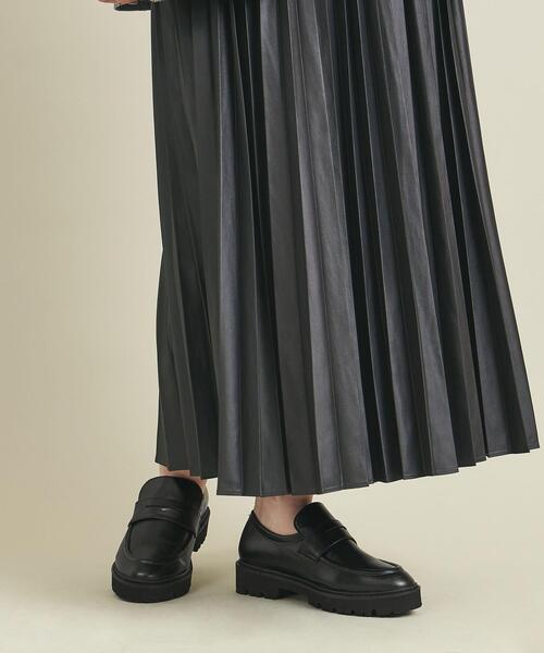 BEAUTY&YOUTH UNITED ARROWS（ビューティーアンドユースユナイテッドアローズ）の「BY ボリュームソール ローファー（ローファー・レディース・オフホワイト/ブラック・38/36/37/35h/36h/37h）」の4枚目の写真