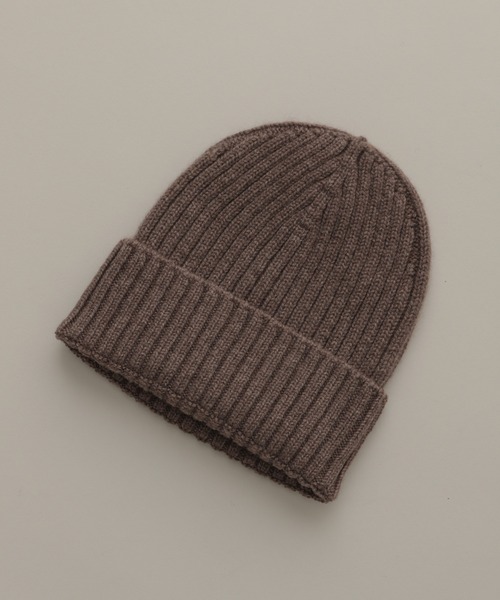 Chaos(カオス)の「【RIVIERA】カシミヤニット帽(ニットキャップ/ビーニー・レディース・ブラック/ブラウン・FREE)」の12枚目の写真