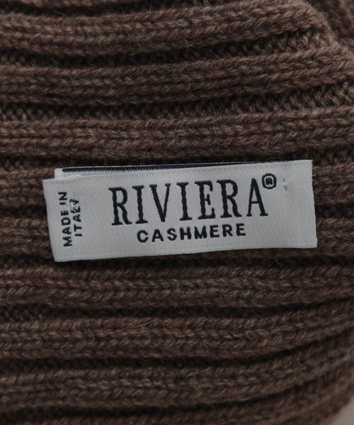 Chaos(カオス)の「【RIVIERA】カシミヤニット帽(ニットキャップ/ビーニー・レディース・ブラック/ブラウン・FREE)」の6枚目の写真