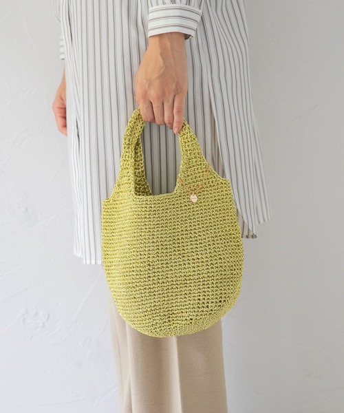 LEPSIM（レプシィム）の「メタリックミニマルシェＢＡＧ　236069（ハンドバッグ・レディース・ブラック/ダークブラウン/シルバー/グリーン/ゴールド・ONE SIZE）」の18枚目の写真