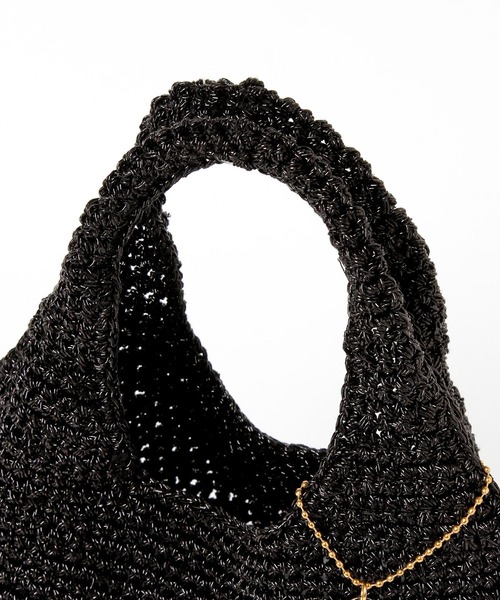 LEPSIM（レプシィム）の「メタリックミニマルシェＢＡＧ　236069（ハンドバッグ・レディース・ブラック/ダークブラウン/シルバー/グリーン/ゴールド・ONE SIZE）」の7枚目の写真