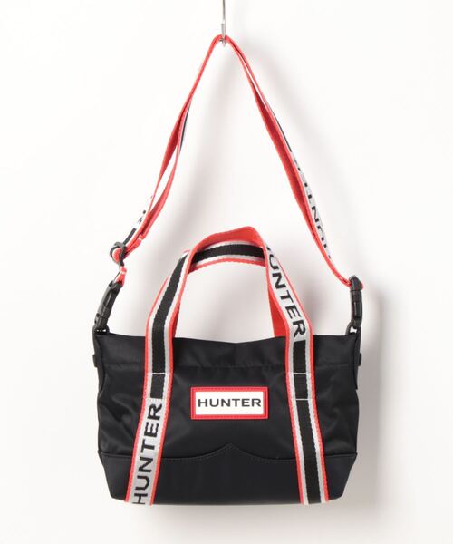 HUNTER(ハンター)の「《HUNTER》NYLON TOPCLIP TOTE MINI(トートバッグ・メンズ・ダークオリーブ/ブラック/ピンク/イエロー/ネイビー/ブラック×レッド/ホワイト×ブラック/ブラック系その他・フリー)」の1枚目の写真