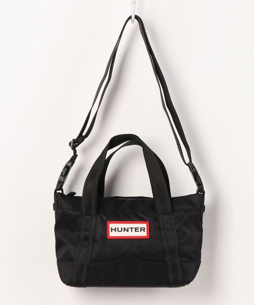 HUNTER(ハンター)の「《HUNTER》NYLON TOPCLIP TOTE MINI(トートバッグ・メンズ・ダークオリーブ/ブラック/ピンク/イエロー/ネイビー/ブラック×レッド/ホワイト×ブラック/ブラック系その他・フリー)」の3枚目の写真