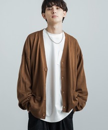 Rocky Monroe（ロッキーモンロー）の「ビッグシルエット アクリルニットルーズカーディガン / セーター 無地 ワンマイル ルームウェア（カーディガン/ボレロ・レディース）」