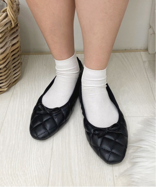 apres jour（アプレジュール）の「キルティングバレエシューズ【ZOZOTOWN限定アイテム】（バレエシューズ・レディース・ブラック/ダークブラウン/アイボリー・SMALL/MEDIUM/LARGE/X-LARGE）」の6枚目の写真