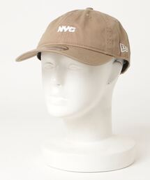 NEW ERA | 【NEW　ERA/ニューエラ】9THIRTY  NYCチャンキー ロゴ刺繍 ノンウォッシュコットン キャップ/ベージュ(キャップ)