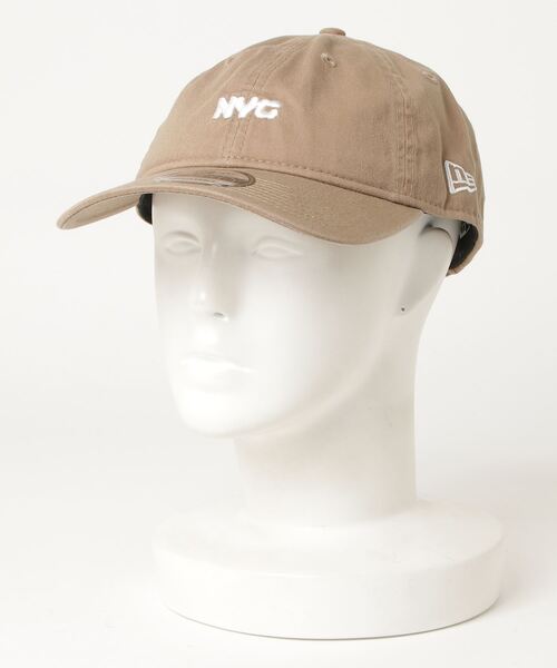 NEW ERA（ニューエラ）の「【NEW　ERA/ニューエラ】9THIRTY  NYCチャンキー ロゴ刺繍 ノンウォッシュコットン キャップ/ベージュ（キャップ・メンズ・ベージュ・FREE）」の3枚目の写真