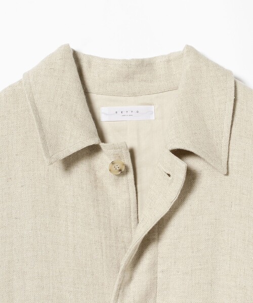 SETTO(セット)の「SETTO / LEAF COAT コート(その他アウター・レディース・オフホワイト・SMALL)」の5枚目の写真