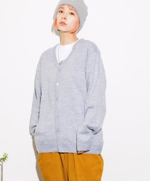 HARRITON/ハリトン Men's Pilbloc V-Neck Button Cardigan Sweater Vネック カーディガン