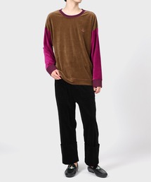 Vivienne Westwood MAN ベロア 切替 長袖Ｔシャツ 48 Vivienne Westwood MAN ヴィヴィアンウエストウッドマン ベロア