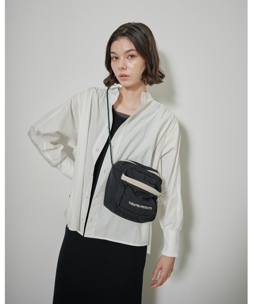 THEATRE PRODUCTS（シアタープロダクツ）の「スクエアショルダーバッグ（ショルダーバッグ・レディース・ブラック/ベージュ・FREE）」の21枚目の写真