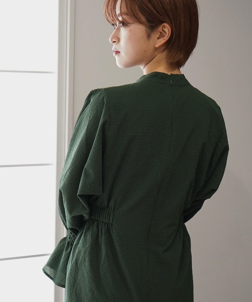 AULI（アウリィ）の「【低身長向けサイズ】チェックマーメイドワンピース（ワンピース・レディース・ブラック/ブルー/グリーン・S/XS）」の5枚目の写真