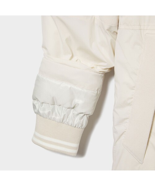 AIGLE（エーグル）の「撥水 リラックスモード ロングダウンコート（ダウンジャケット/コート・レディース・ライトブルー/アイボリー/ダークネイビー・38/36/40）」の10枚目の写真