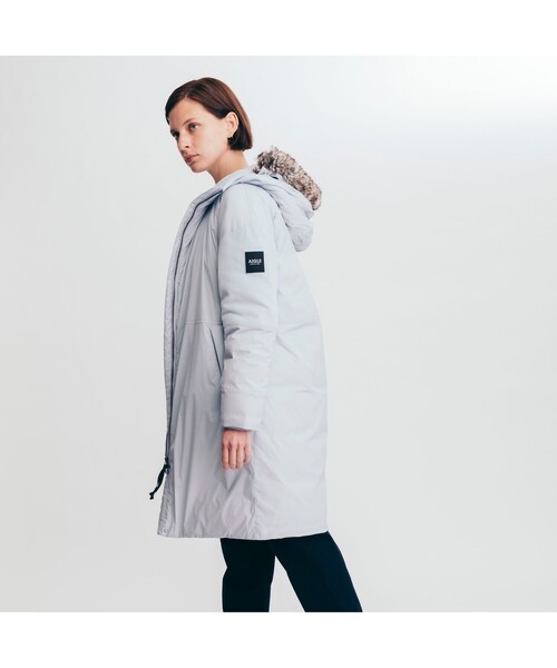 【イルカ】AIGLE 撥水 リラックスモード ロングダウンジャケット AIGLE(エーグル) / 撥水リラックスモードロングダウンコート/38