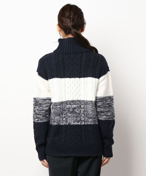 Bling Leads(ブリングリーズ)の「【Bling leads】5ゲージケーブル編み タートルネックニット(ニット/セーター・レディース・ライトグレー/ブラック/ブラウン/グレー/アイボリー/その他1/その他2/その他3・MEDIUM/LARGE/X-LARGE)」の10枚目の写真