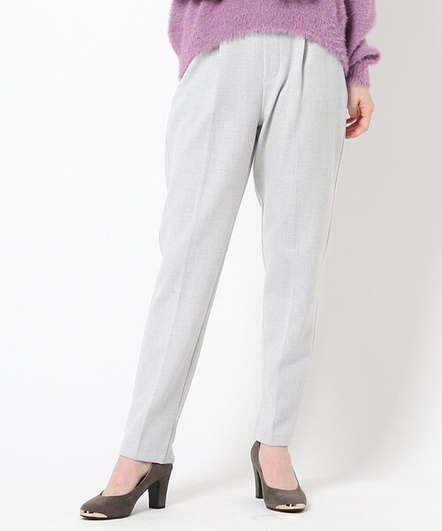 THE SHOP TK （ザ ショップ ティーケー ）の「◆両面起毛テーパードパンツ（その他パンツ・レディース・ブラック/グレー/オフホワイト/ライトグリーン/ブラウン系・11/10/12/13/14）」の4枚目の写真