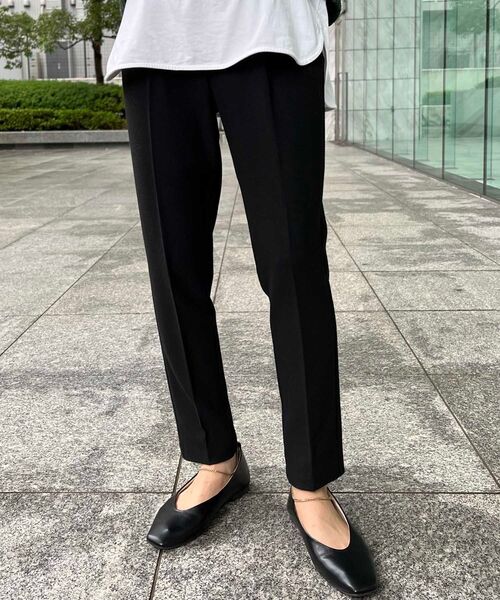 THE SHOP TK （ザ ショップ ティーケー ）の「◆両面起毛テーパードパンツ（その他パンツ・レディース・ブラック/グレー/オフホワイト/ライトグリーン/ブラウン系・11/10/12/13/14）」の3枚目の写真