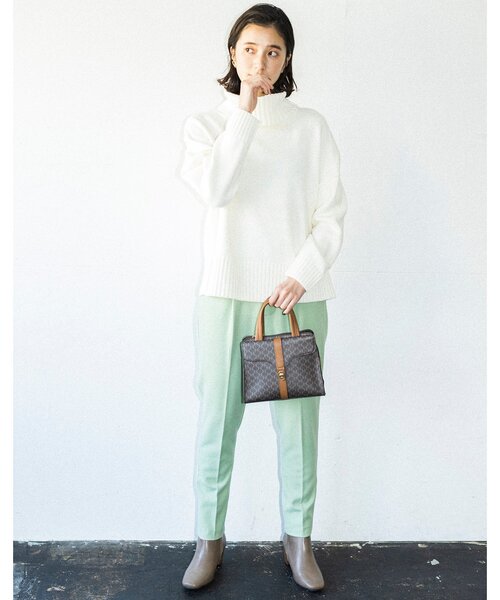 THE SHOP TK （ザ ショップ ティーケー ）の「◆両面起毛テーパードパンツ（その他パンツ・レディース・ブラック/グレー/オフホワイト/ライトグリーン/ブラウン系・11/10/12/13/14）」の7枚目の写真