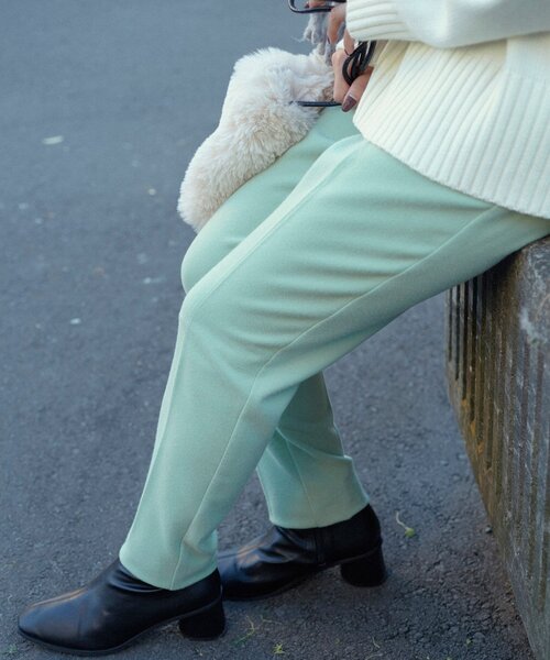 THE SHOP TK （ザ ショップ ティーケー ）の「◆両面起毛テーパードパンツ（その他パンツ・レディース・ブラック/グレー/オフホワイト/ライトグリーン/ブラウン系・11/10/12/13/14）」の11枚目の写真