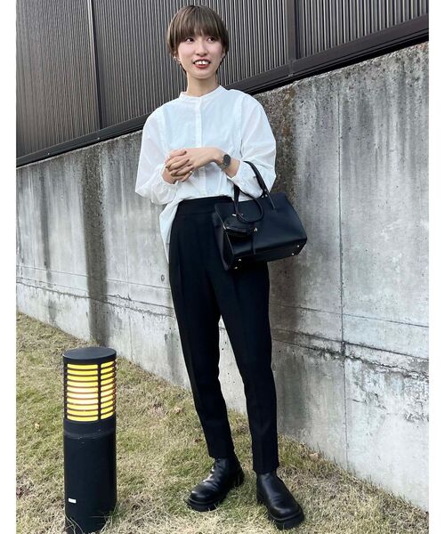 THE SHOP TK （ザ ショップ ティーケー ）の「◆両面起毛テーパードパンツ（その他パンツ・レディース・ブラック/グレー/オフホワイト/ライトグリーン/ブラウン系・11/10/12/13/14）」の16枚目の写真