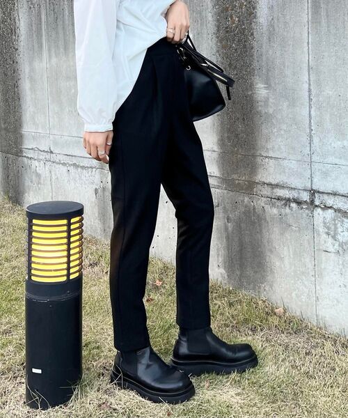 THE SHOP TK （ザ ショップ ティーケー ）の「◆両面起毛テーパードパンツ（その他パンツ・レディース・ブラック/グレー/オフホワイト/ライトグリーン/ブラウン系・11/10/12/13/14）」の17枚目の写真