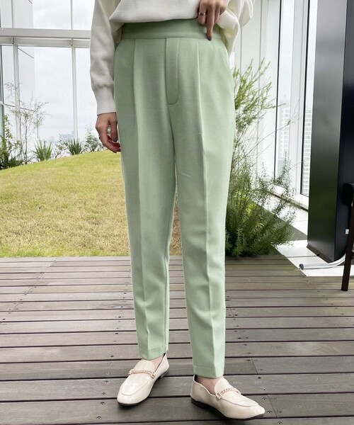 THE SHOP TK （ザ ショップ ティーケー ）の「◆両面起毛テーパードパンツ（その他パンツ・レディース・ブラック/グレー/オフホワイト/ライトグリーン/ブラウン系・11/10/12/13/14）」の19枚目の写真