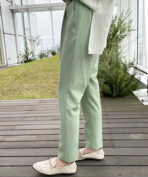 THE SHOP TK （ザ ショップ ティーケー ）の「◆両面起毛テーパードパンツ（その他パンツ・レディース・ブラック/グレー/オフホワイト/ライトグリーン/ブラウン系・11/10/12/13/14）」の20枚目の写真