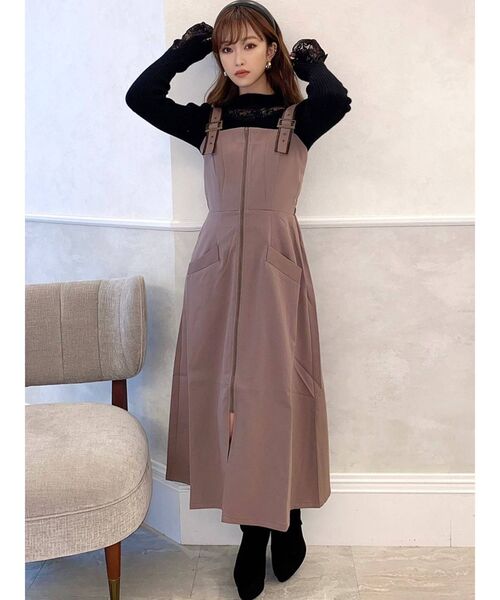 RESEXXY（リゼクシー）の「レースデザインニットトップス（ニット/セーター・レディース・ホワイト/ブラック/ベージュ・FREE）」の16枚目の写真