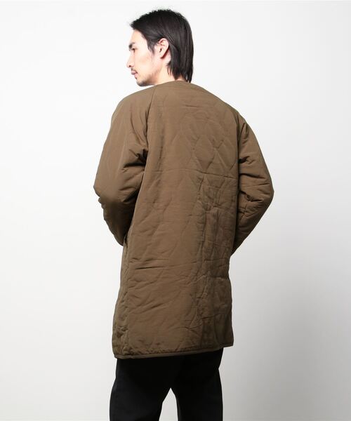 URBAN COLLECTION(アーバンコレクション)の「リバーシブル ノーカラーボアコート(ブルゾン・メンズ・ブラック/カーキ・XL/M/L)」の10枚目の写真