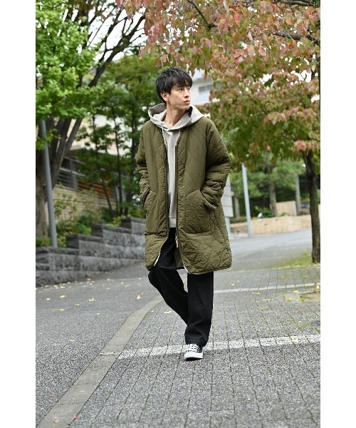 URBAN COLLECTION(アーバンコレクション)の「リバーシブル ノーカラーボアコート(ブルゾン・メンズ・ブラック/カーキ・XL/M/L)」の11枚目の写真