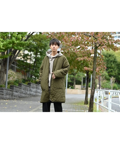 URBAN COLLECTION(アーバンコレクション)の「リバーシブル ノーカラーボアコート(ブルゾン・メンズ・ブラック/カーキ・XL/M/L)」の14枚目の写真