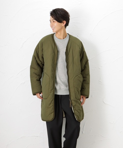 URBAN COLLECTION(アーバンコレクション)の「リバーシブル ノーカラーボアコート(ブルゾン・メンズ・ブラック/カーキ・XL/M/L)」の16枚目の写真