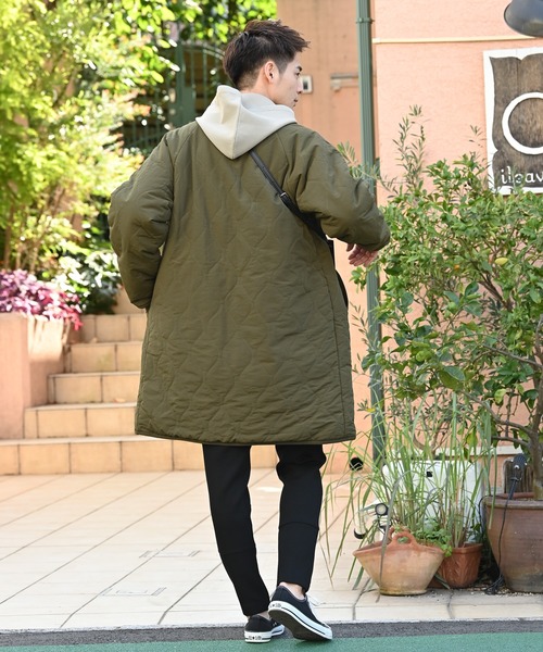 URBAN COLLECTION(アーバンコレクション)の「リバーシブル ノーカラーボアコート(ブルゾン・メンズ・ブラック/カーキ・XL/M/L)」の20枚目の写真