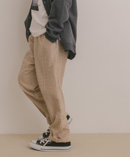 URBAN RESEARCH DOORS(アーバンリサーチドアーズ)の「キモウイージーパンツ(KIDS)(その他パンツ・キッズ・ベージュ/チェック・120/105/150/135)」の14枚目の写真