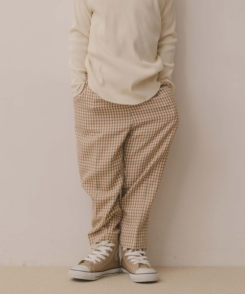 URBAN RESEARCH DOORS(アーバンリサーチドアーズ)の「キモウイージーパンツ(KIDS)(その他パンツ・キッズ・ベージュ/チェック・120/105/150/135)」の4枚目の写真