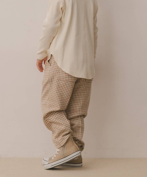 URBAN RESEARCH DOORS(アーバンリサーチドアーズ)の「キモウイージーパンツ(KIDS)(その他パンツ・キッズ・ベージュ/チェック・120/105/150/135)」の15枚目の写真