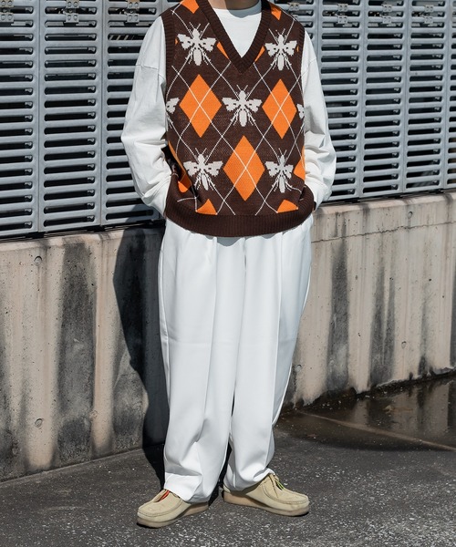 kutir（クティール）の「センタープレスワイドスラックス（スラックス・メンズ・ホワイト/レッド/イエロー/ダークグリーン・SMALL/MEDIUM/LARGE）」の18枚目の写真