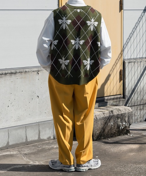 kutir（クティール）の「センタープレスワイドスラックス（スラックス・メンズ・ホワイト/レッド/イエロー/ダークグリーン・SMALL/MEDIUM/LARGE）」の8枚目の写真