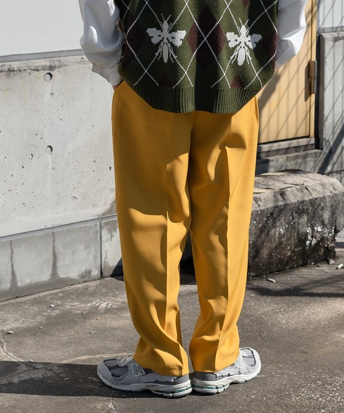 kutir（クティール）の「センタープレスワイドスラックス（スラックス・メンズ・ホワイト/レッド/イエロー/ダークグリーン・SMALL/MEDIUM/LARGE）」の16枚目の写真