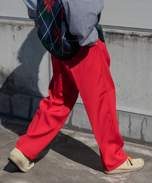 kutir（クティール）の「センタープレスワイドスラックス（スラックス・メンズ・ホワイト/レッド/イエロー/ダークグリーン・SMALL/MEDIUM/LARGE）」の10枚目の写真